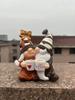 Valentine's Day Coffee Couple Gnome Figurine - Creative Resin Home Decor Gift