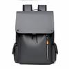 Men's Trendy PU Leather Business Laptop Backpack