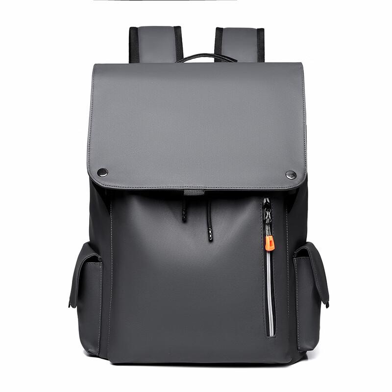 Men's Trendy PU Leather Business Laptop Backpack