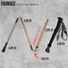 FUJIKAZE Trekking Aluminum Folding Poles of Compact 35cm Suitable for Snow Mountain Backcountry Nordic Fast Storage Bag Length Adjustable Poles, TAP-5