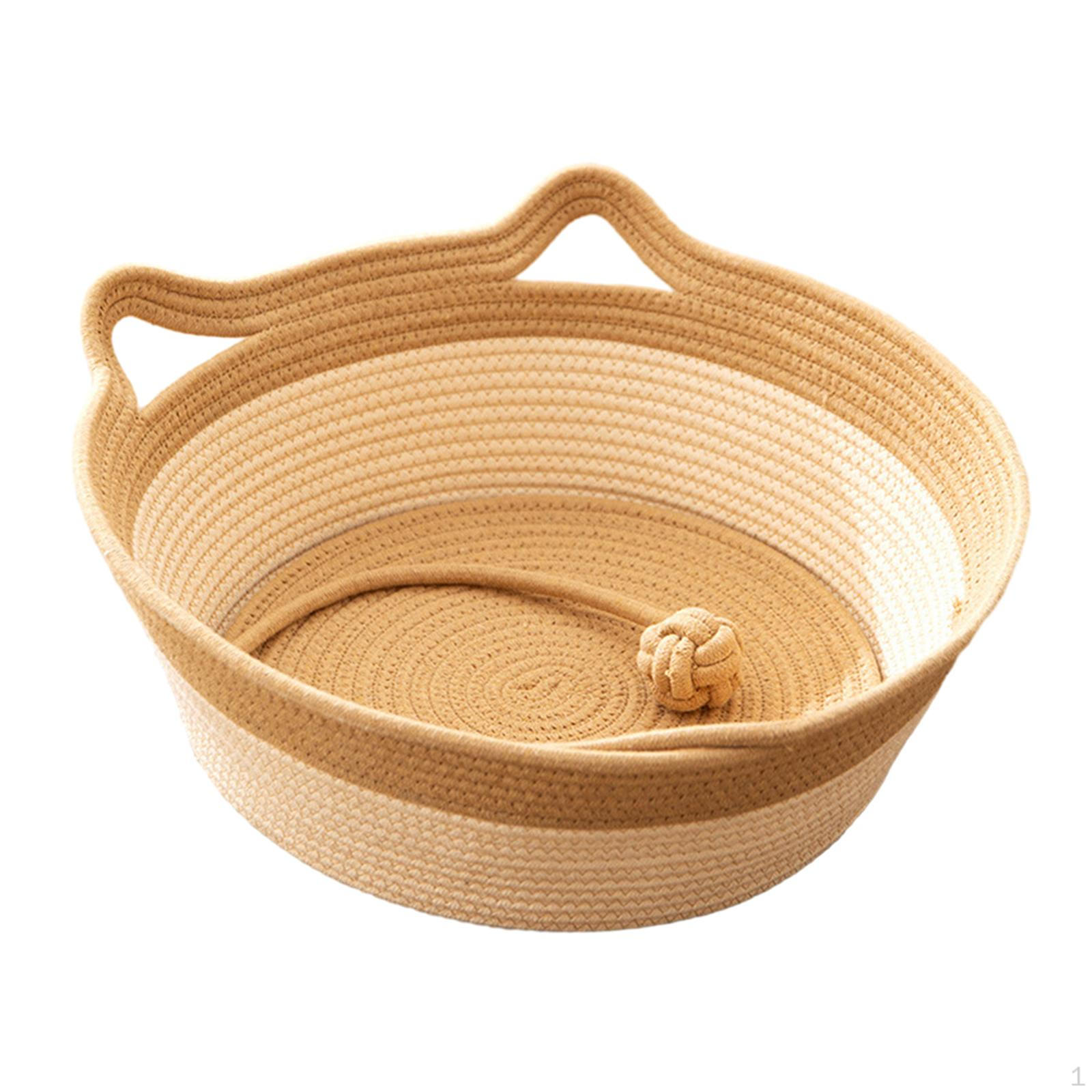 

Cat Bed Basket Scratcher Nest Washable Portable Sleeping Scratch Resistant Lounge S