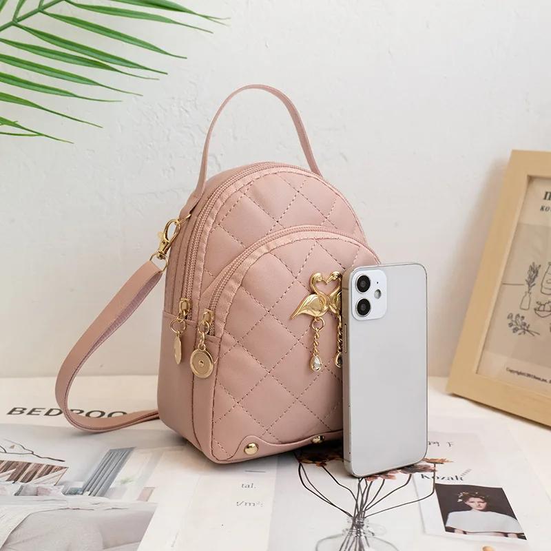 Mini Backpack for Women Feminine Bag Leisure Backpacks Phone Pouches New Style Fashion