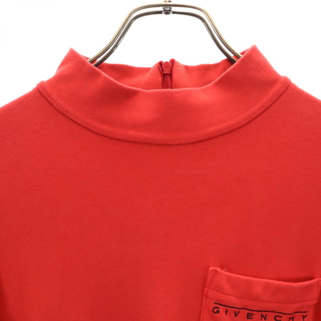 GIVENCHY made in Japan Long sleeve High neck T-shirt No. 9 Red Women Used