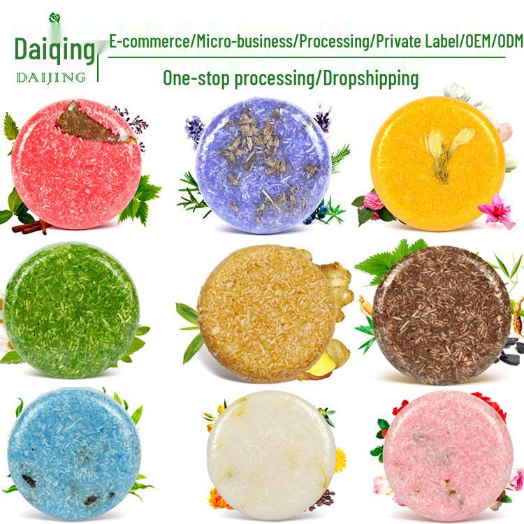 Silicone-Free Hair Growth Shampoo Bar with Ginger, Peppermint, Cinnamon & Rosemary Extracts.