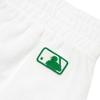 MLB Boston Red Sox Basic Logo Fleece Solid Color Casual Shorts Women shorts White 3FSP60123-43WHS