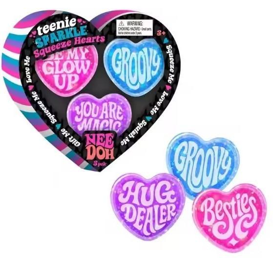 

Squishy Heart Fidgeting Toys 3 Pack Gentle Rise Plush Stress Ease Sensory Gel Balls Valentine Gift For Adults Kids Anxiety Relief
