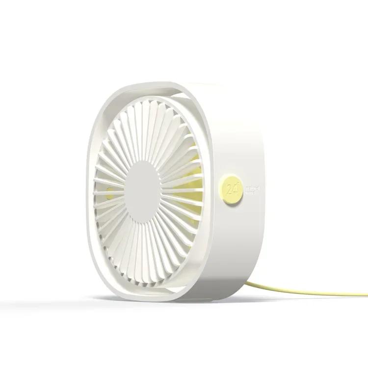 

Мини портативный офисный уличный 3-скоростной USB настольный вентилятор охлаждающий вентилятор 360 вращающийся регулируемый угол подходит для офиса, семьи и белый