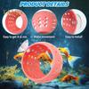 Betta Fish Tunnel Toy Aquarium Fish Hideout with Suction Cup Small Fish Hiding Resting Shelter Shrimp Cave for Fish Tank Decor