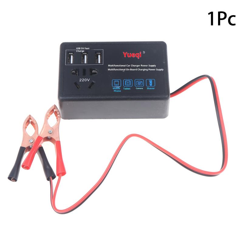 

Power Inverter for Cars; Converts 12V/24V to 220V; Charging Capability with USB port for Trucks RV.