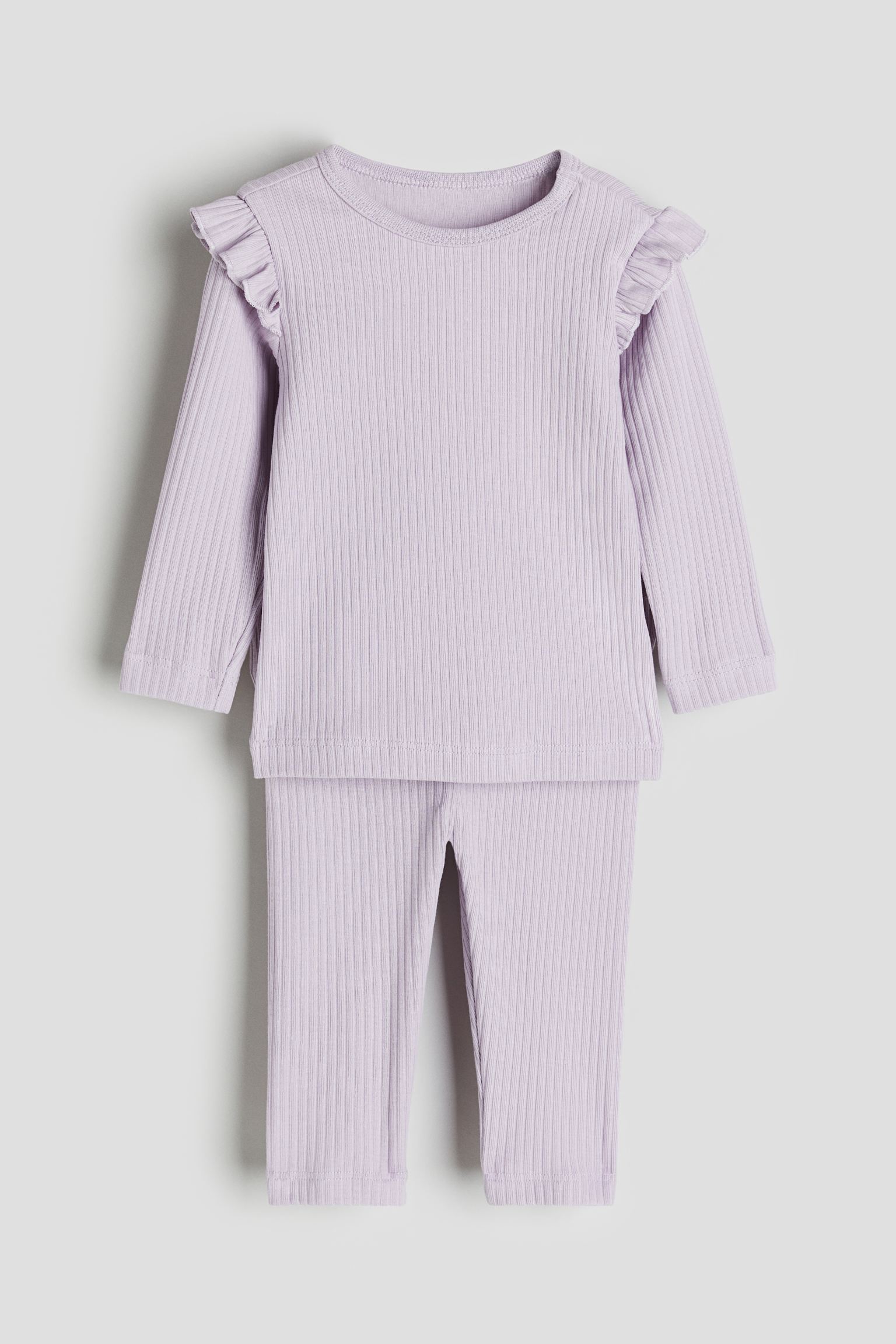 

Комплект из хлопка в рубчик