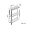Mobile Multi-layer Floor Storage Rack for Bathroom, Kitchen, and Living Room