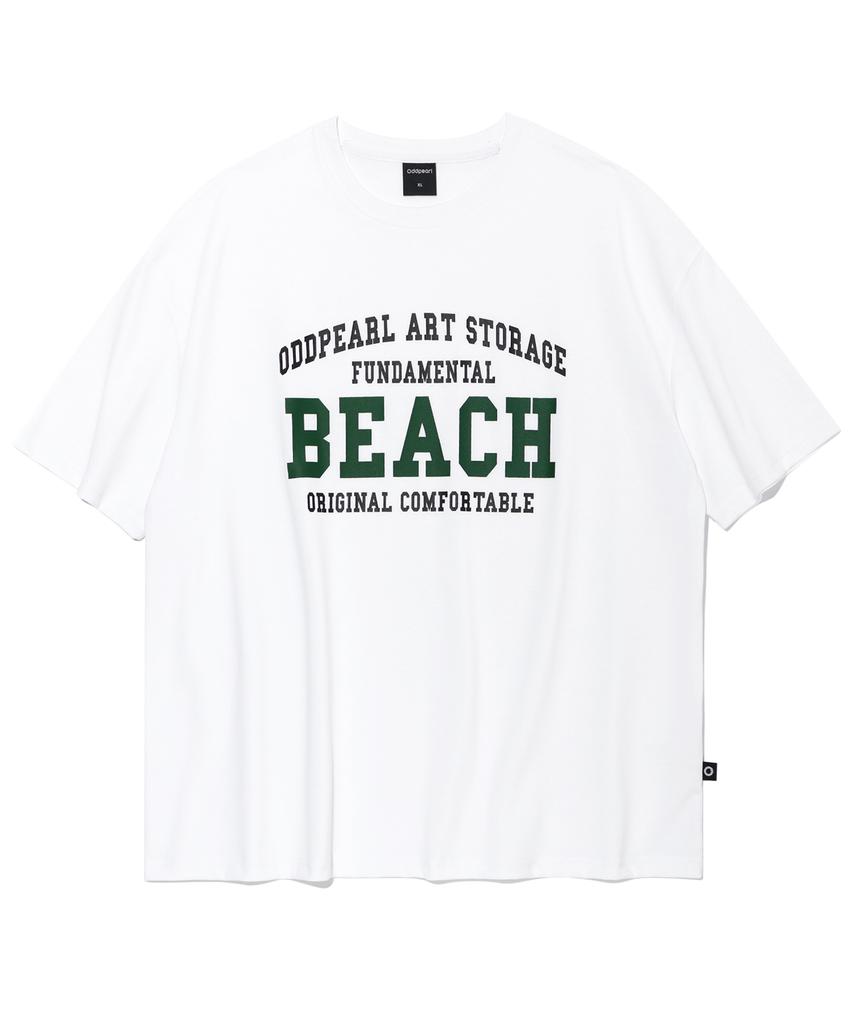 Odeupeol Beach T-Shirt(White)002