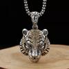 Nový pánský přívěsek Znamení zvěrokruhu Tygr Retro náhrdelník s tygří hlavou Pánský niche design
