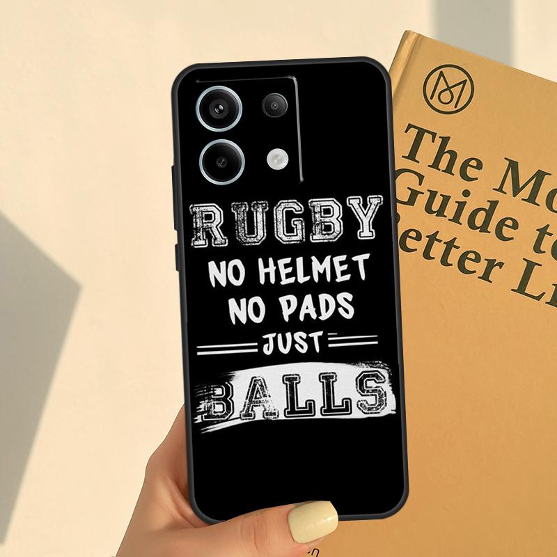 Rugby Football Sport Cover For Xiaomi Redmi Note 11 10 12 13 14 Pro 11S 12S Case For Redmi 15C 10C 13C 12C 14C 15