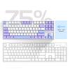 MageGee MK-Star Wired Mechanical Keyboard, Gaming, Pink, Purple, Red Switches (Purple White (Red Switches))
