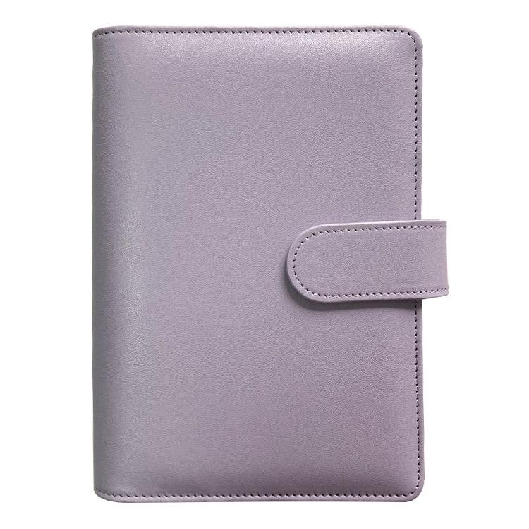 A6 Pink Budget Envelope Set: 16 Plastic Pockets with PU Leather Cover and Magnetic Buckle Binder