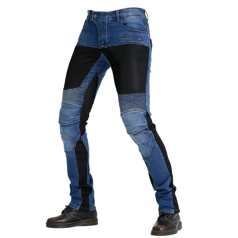 Mens Motorcycle Riding Pants With Silicone Padding Breathable Mesh Protective Gear Biker Safety