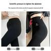 Women's High-Waisted Fleece-Lined Shark Leggings: Winter Warm Slimming Yoga Pants