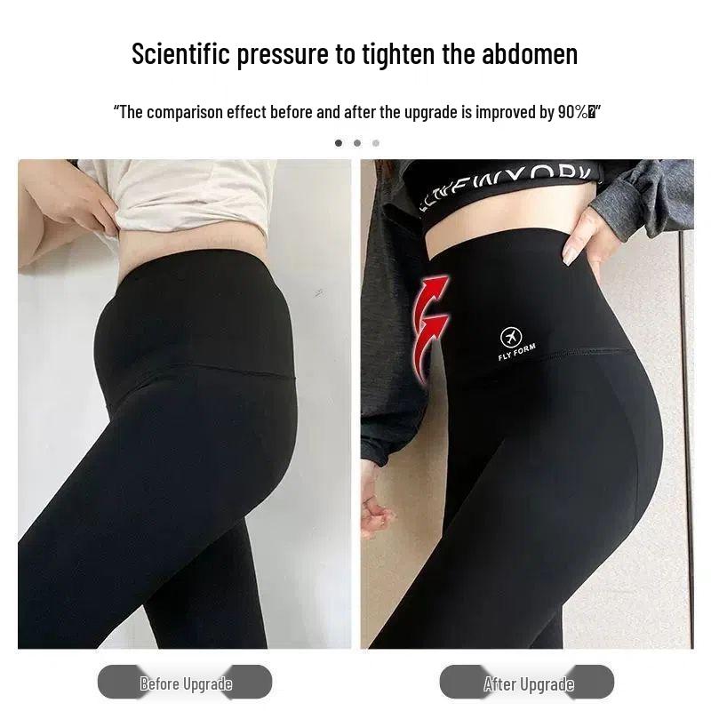 Women's High-Waisted Fleece-Lined Shark Leggings: Winter Warm Slimming Yoga Pants