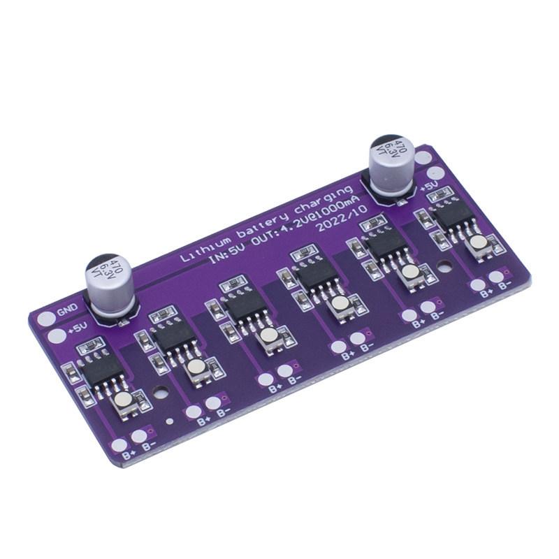 1~100Pcs 6 Channel Independent Charging Array 4.2V3.7V 18650 Lithium Battery Charging Circuit Simultaneous Electr Vehicle charge