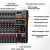 USB 8 Channel Bluetooth Record Computer Playback Phantom Power Effect USB Audio Mixer Sound Mixing Console