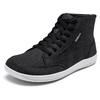 HOBIBEAR Scarpe Barefoot Mid-Top Unisex Ampia Scatola Dita Tela Sneakers Zero Drop Allacciatura Scarpe da Passeggio per Esterno