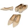 pointed flat large and small easy to walk for cm [Oriental Traffic] Pumps, knit, toe, heel, sizes, in, fatigue-resistant, fit, trendy, commuting,