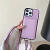 Lanyard Leather Phone Case for IPhone 16E 16 15 Plus 14 11 Pro Max 13 12 Mini XS XR 7 8 Crossbody Wallet Card Holder Slot Cover