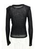 Autumn/Winter Solid Color Women's Hollow Knit Sweater - Casual Long-Sleeved Top