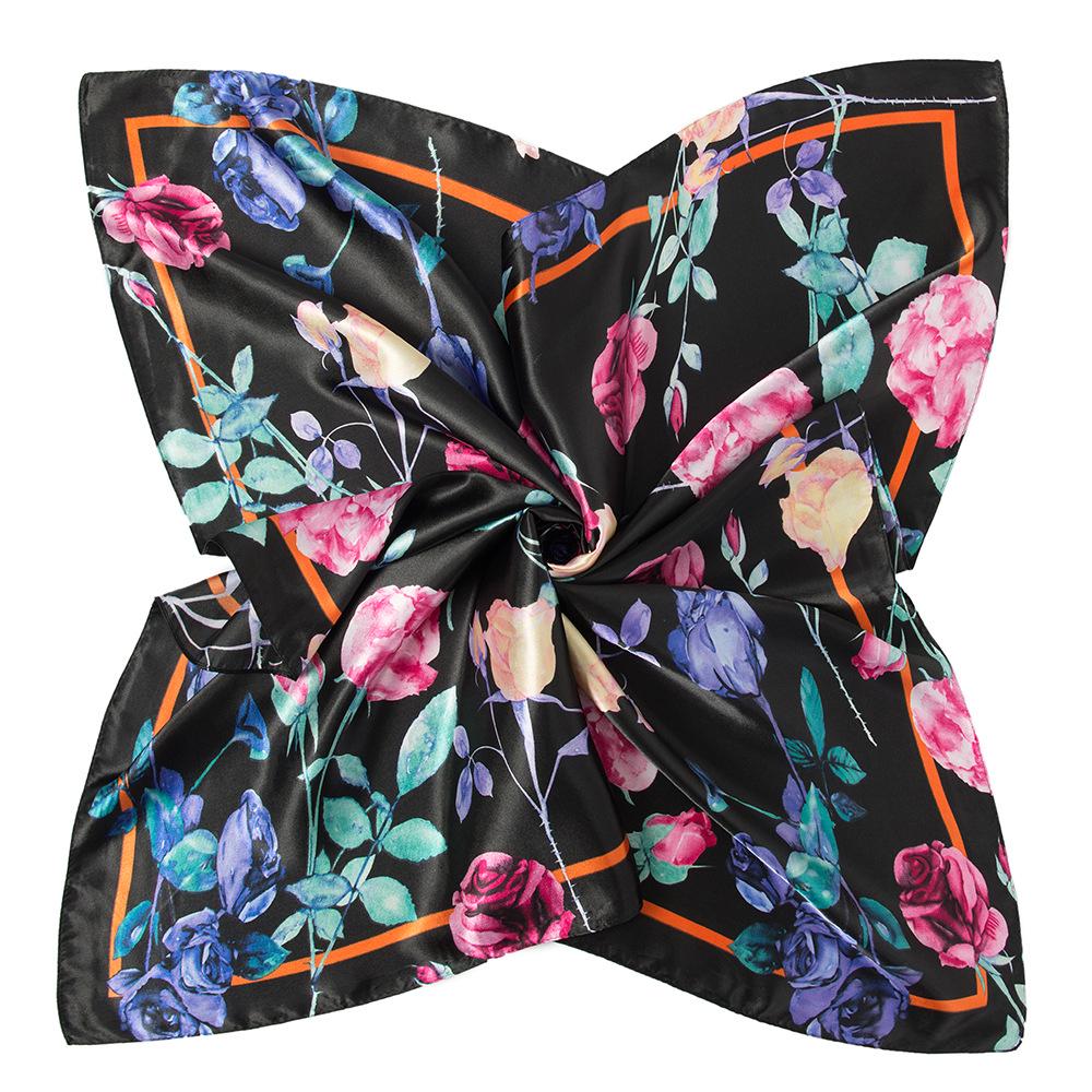 Vysoce kvalitní luxusní hedvábné šátky čelenka Šály Šála na krk pro ženy Řetízek Hedvábný šátek Dámská ozdobná šála