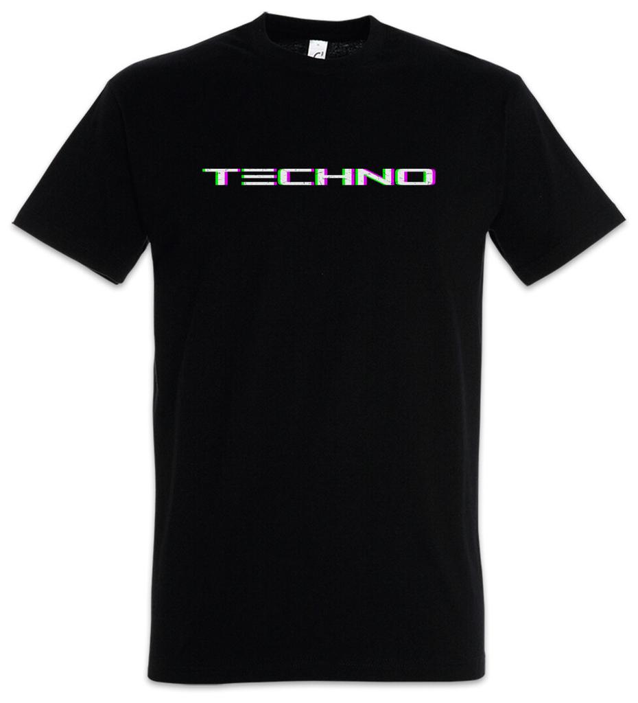 Techno Glitch T-Shirt Mens Womens Tees Top Audio Synthesizer LFO Sound Wave Electro DJ MC Electronic