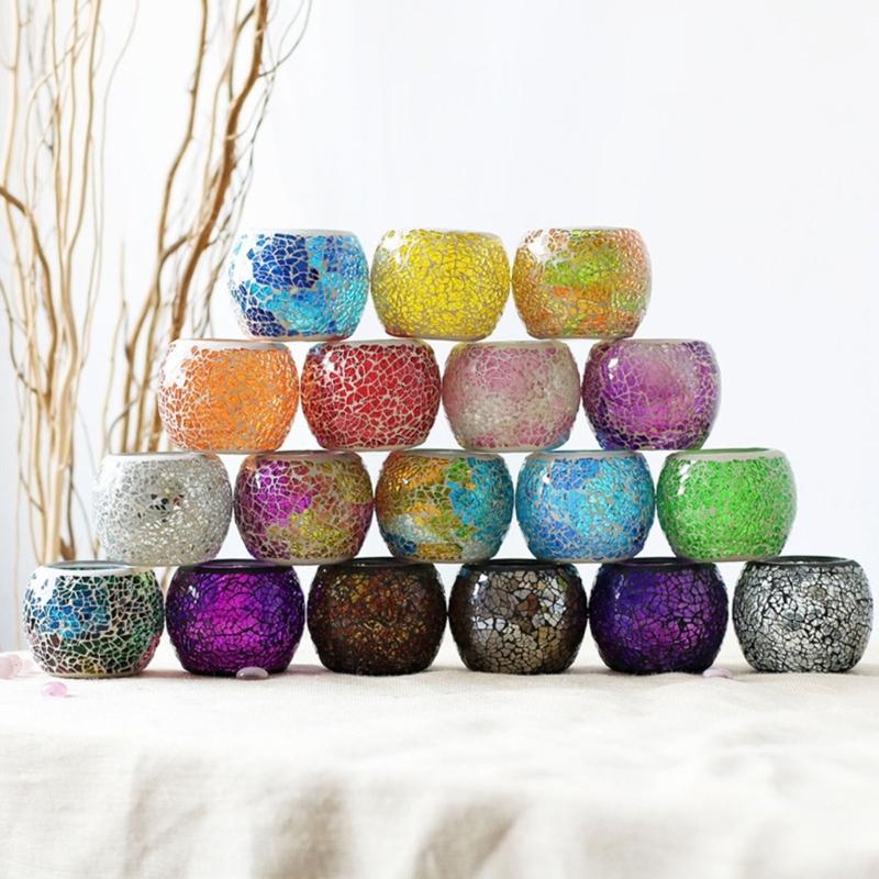 Romantische Evenementen Marokkaanse Glazen Kaarsenhouders Met Artistieke Tafeldecoratie