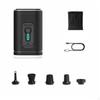 Mini Air Pump Inflator Usb USBPowered for Outdoor, Travel, Camping Black 1200mah 30W