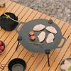 Odnímatelný stojan na grilovací pánev, Vertikální trojnožka Grilovací BBQ podnos Stojan, Trojúhelníkový držák Hliníková slitina Trojnožka Venkovní grilovací deska Pro venkovní BBQ
