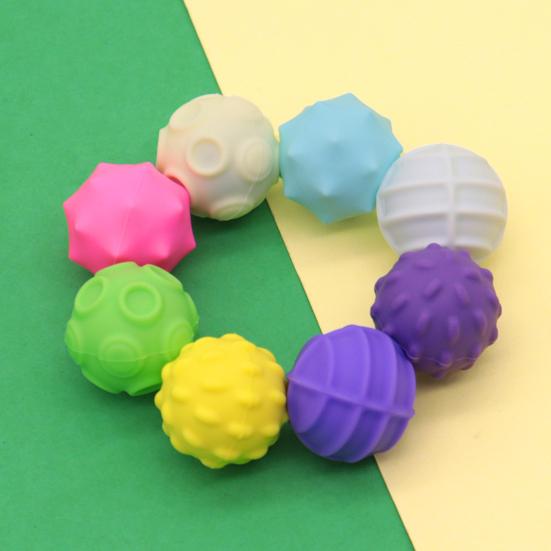 4 Pcs Silicone Magnetic Fidget Balls for Adults Teens Magnet Balls Stress Relief Sensory Toy with Fun Textures for Office Desk Accessory