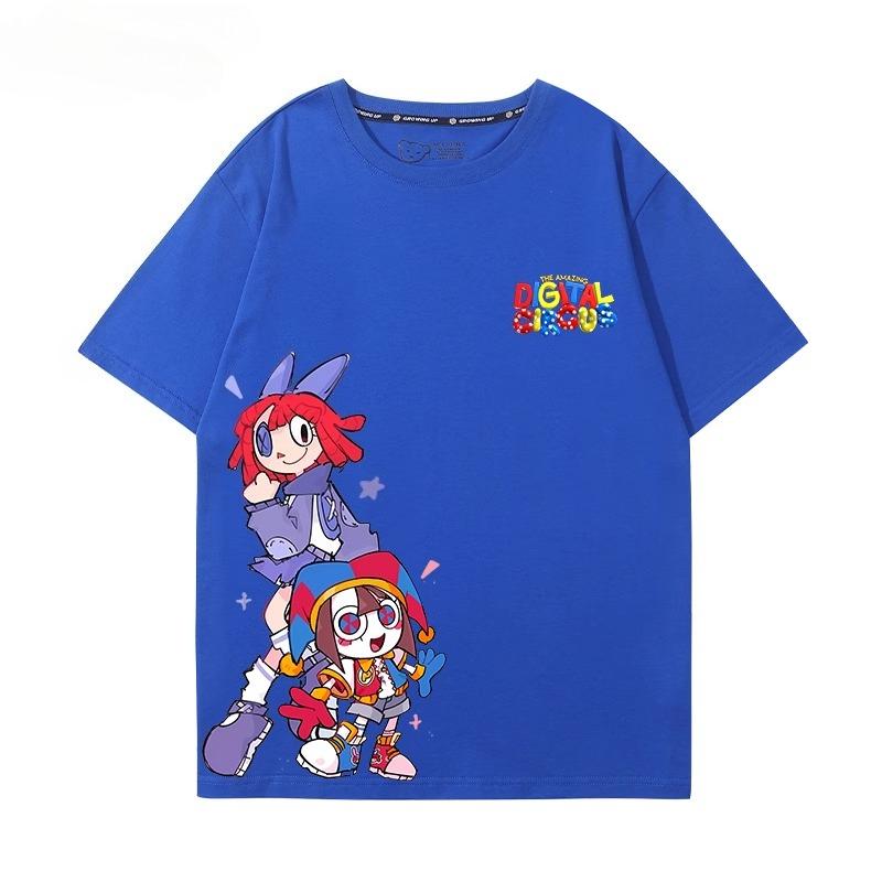 

Лето Новинка Удивительный Цифровой Цирк Креативный Принт Детские Топы Повседневные Удобные 100% Хлопковые Топы Мальчики Девочки Модная Футболка 150