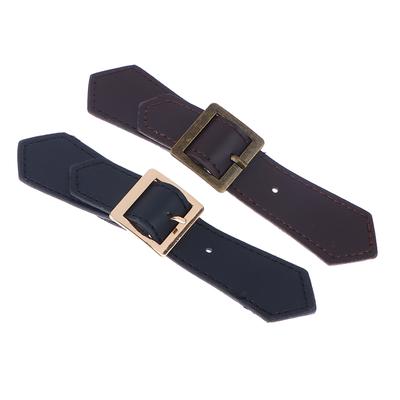 1Pc Bouton En Cuir En Métal Coupe-Vent Manteau Bouton En Cuir Boucle En Métal Pull Manteau Coupe-Vent Ceinture Boucle En Cuir Accessoires