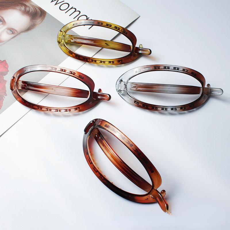 Simple Retro Ponytail Twist Clip Women's Headdress Clip Hair Clip Headwear Girls Kids Women Hair Accessories