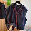 Hooded Sleeveless Vest Lightweight and Versatile for Spring and Summer Loose Casual Quick-dry Sun Protection