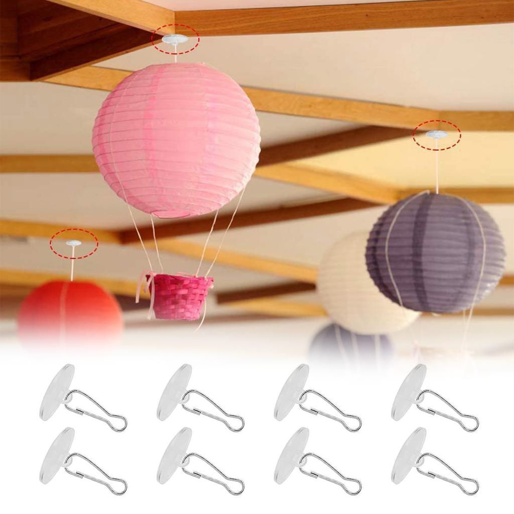 Pack of 60 No Drill Adhesive Ceiling Hooks for Convenient Hanging Perfect for Temporary Decoration Needs