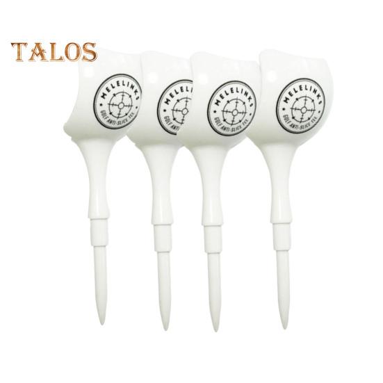 

4 шт. тройники для гольфа, небьющиеся пластиковые тройники для гольфа, уменьшающие трение и боковое вращение, аксессуар для гольфа для любителей гольфа белый