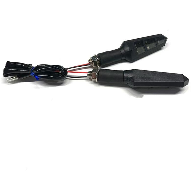Motorcycle Parts Turn Signal LED Sequential Turn Signal 12V Fishbone Y-Shaped Motorcycle Front/Rear Turn Signal