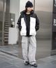 WEGO Puffer Cold Weather Clothing with Size White Men's 2-Way Vest, Outerwear, Hood, Streetwear, Outdoor, Gift, Fall/Winter Clothing, M,