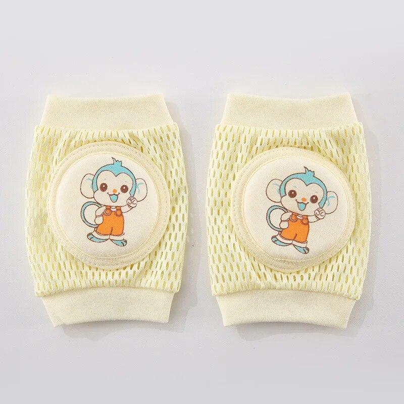 Cozy Up 4 Pairs Children's Breathable Mesh Knee Guards Baby Kneecap Infant Crawl Walking Sports Elbow Protector Kneepad for Kids Body Support