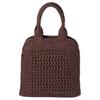 MIU MIU Logo de Letras Ganchillo Correa de Hombro Ajustable Bolso Tote de Rafia Bolso de Compras Bolso Tote para Mujer Marrón Castaño 5BA283_ADO1_F0966_V_OOO