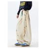 Graffiti Jeans Men Women Straight Leg Loose Flared Wide Pants American Style Cleanfit