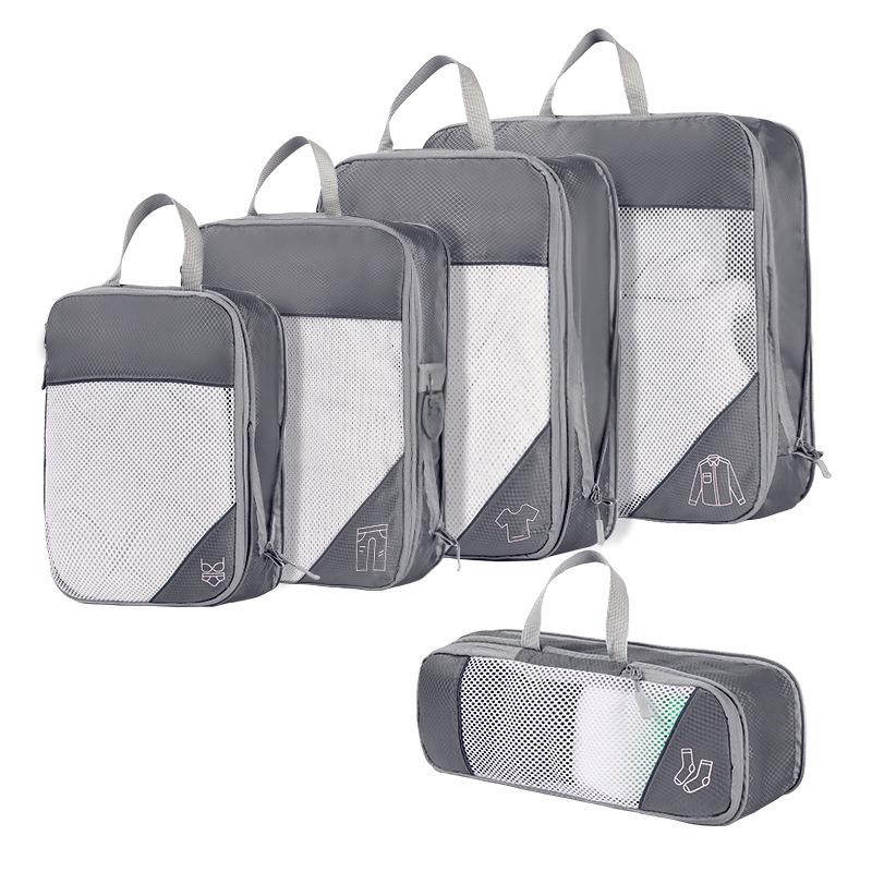 Five-Piece Travel Storage & Compression Bag Set for Clothes