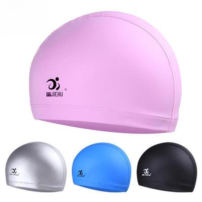 Waterproof Breathable PU Coated Adult Swimming Cap for Men & Women