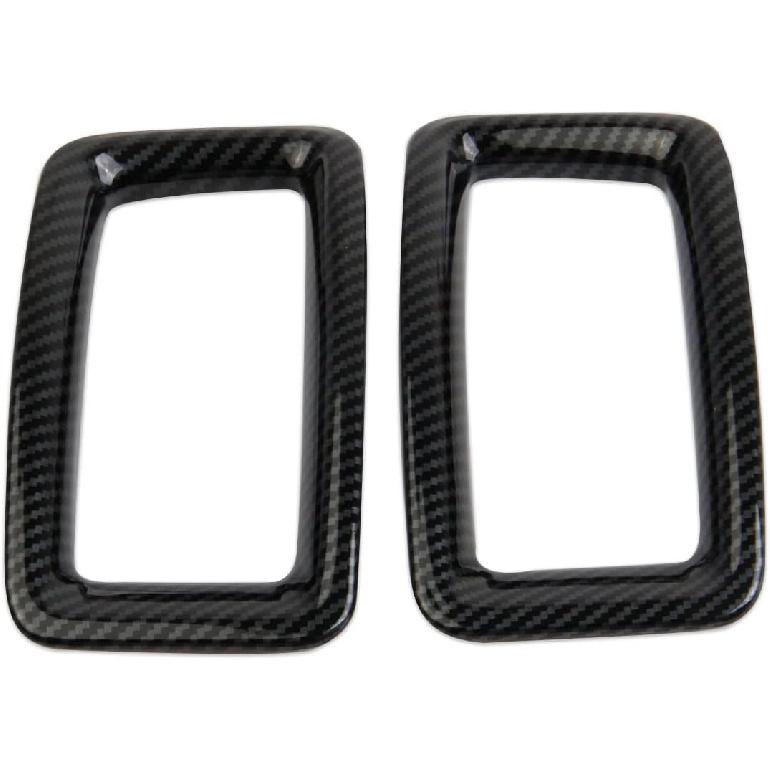 Korlot Carbon Fiber Air Vent Cover AC Outlet Trim Kit Interior for Chevrolet Colorado 2015-2022 for GMC Canyon 2015-2022