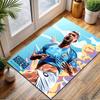 Soccer Celebration Art Print Patterned Carpet, Non Slip Mat Suitable for Living Room and Bedroom Sofas